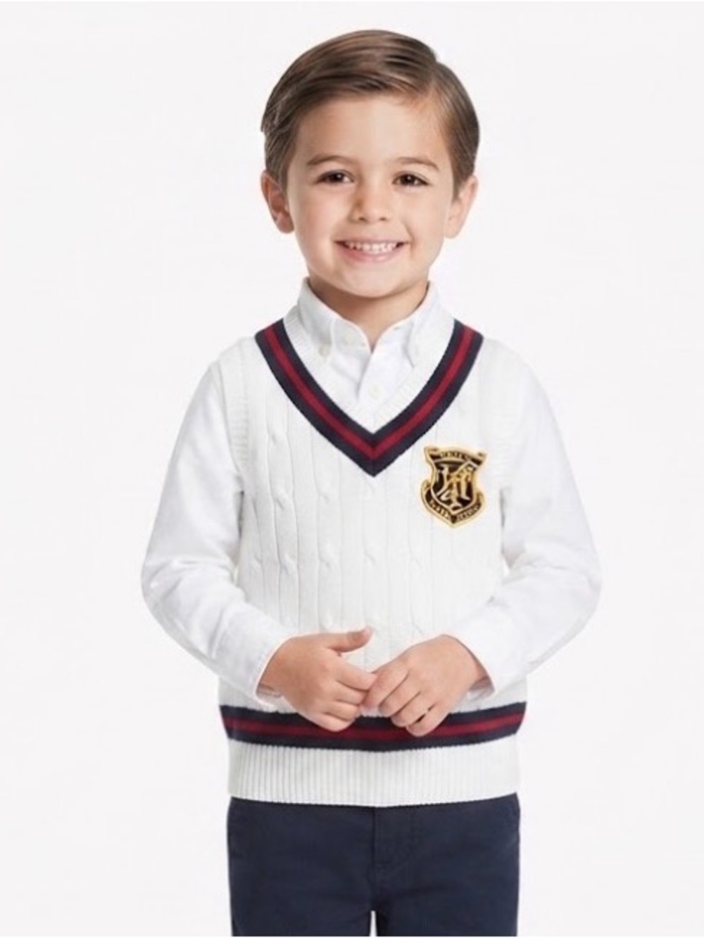 Tommy Hilfiger boys white vest size 4 GUC
